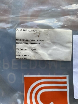 Bremsseil Cofle 1GM609721 Golf GTI 9/91-